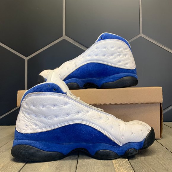 ~Used W/O Box! Men's Nike Air Jordan 13 Hyper Royal Sneakers Size 8.5 - Picture 3 of 8
